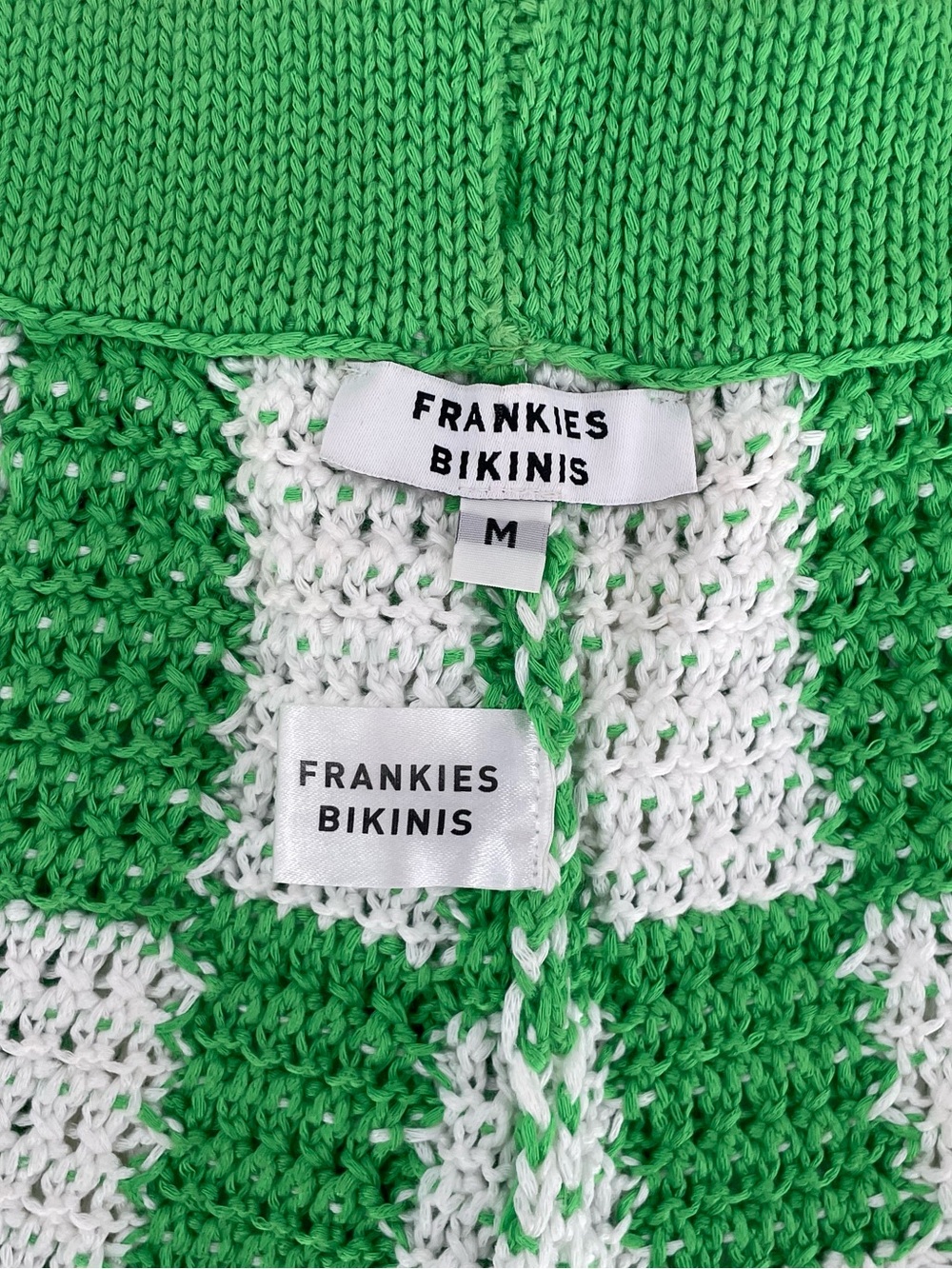 Frankies Bikinis Coco Crochet Button Up Shirt with matching shorts. - Picture 10 of 11